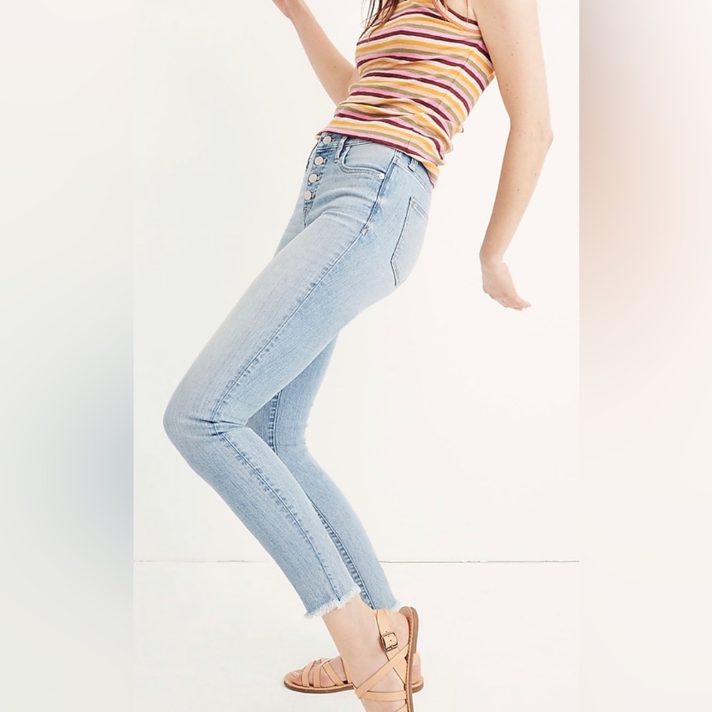 Madewell 9 in high rise skinny crop size 25 EUC